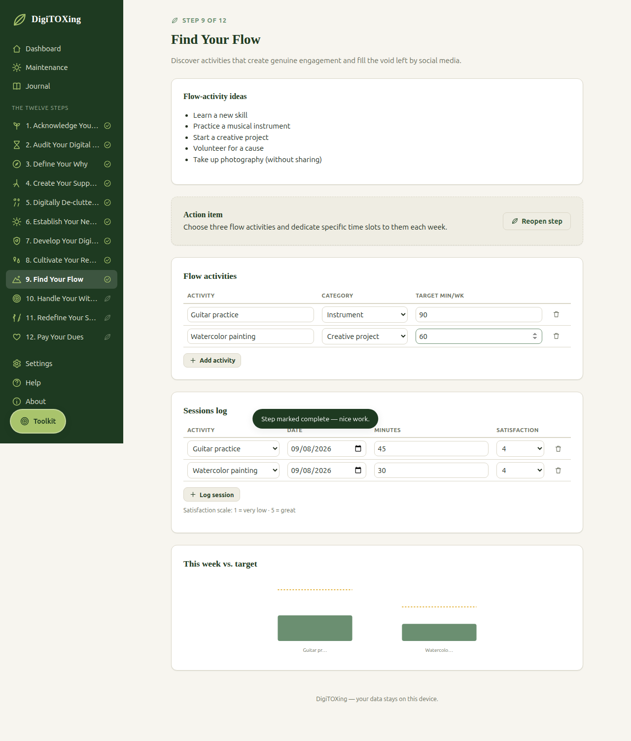 DigiTOXing - OFFLINE App 1
